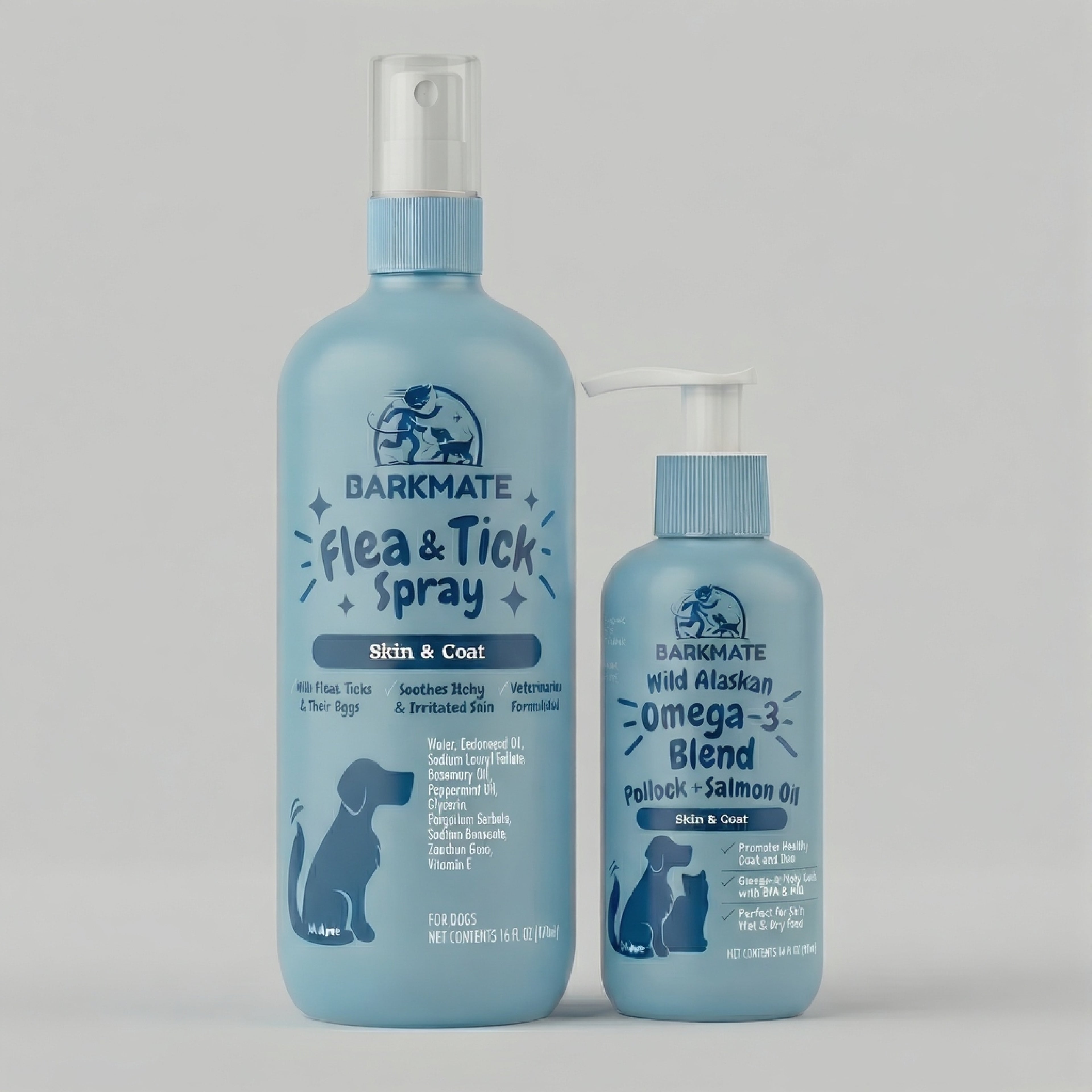 Flea & Tick Spray + Omega-3 Blend