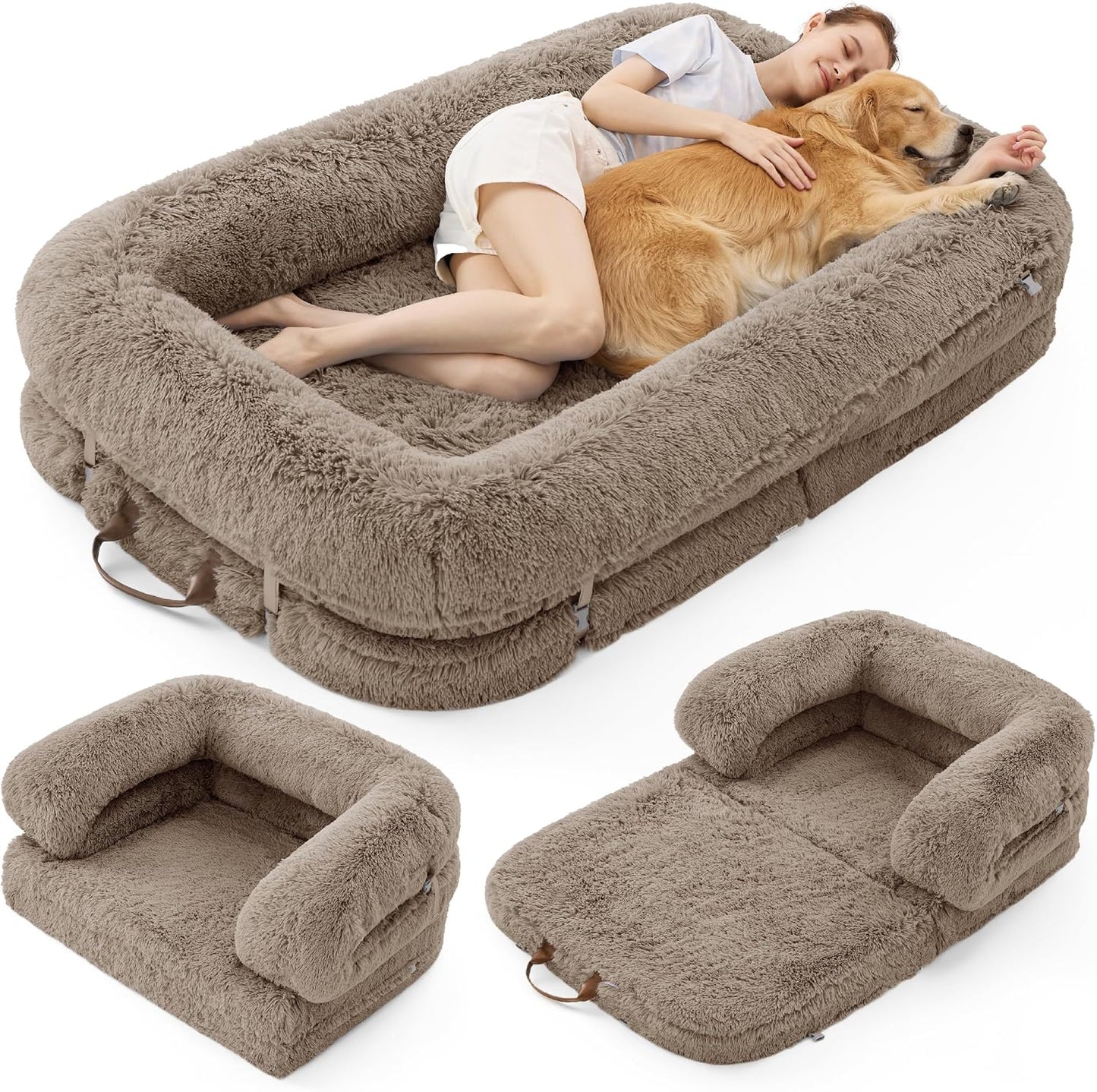 3-in-1 Foldable Bed for You and Your Pup