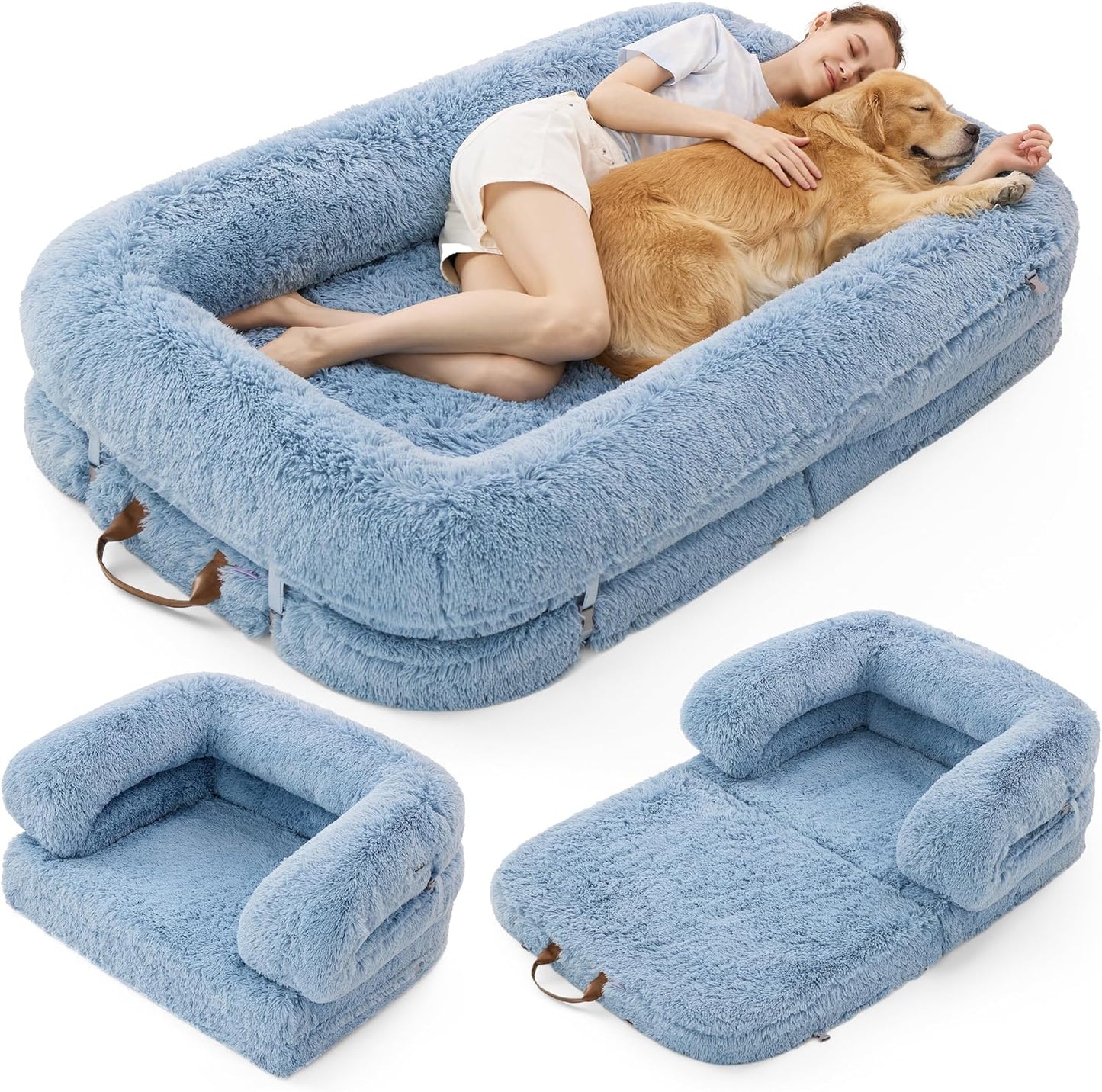 3-in-1 Foldable Bed for You and Your Pup